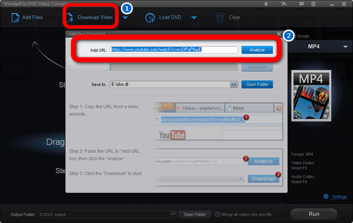 Analyze the URL